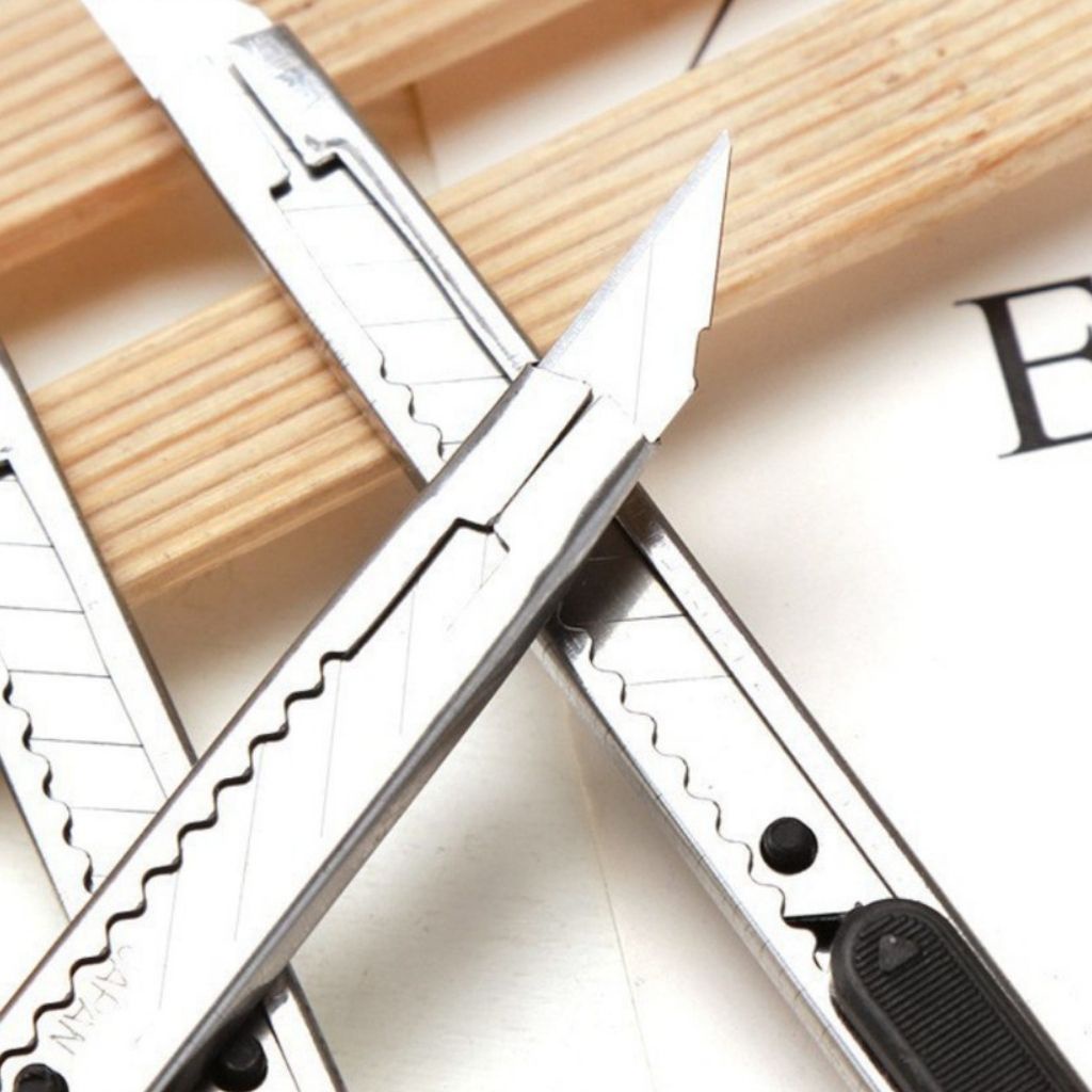 Dao Dọc Giấy Vỏ Inox mini - Dao dọc giấy nhỏ gọn tiện lợi