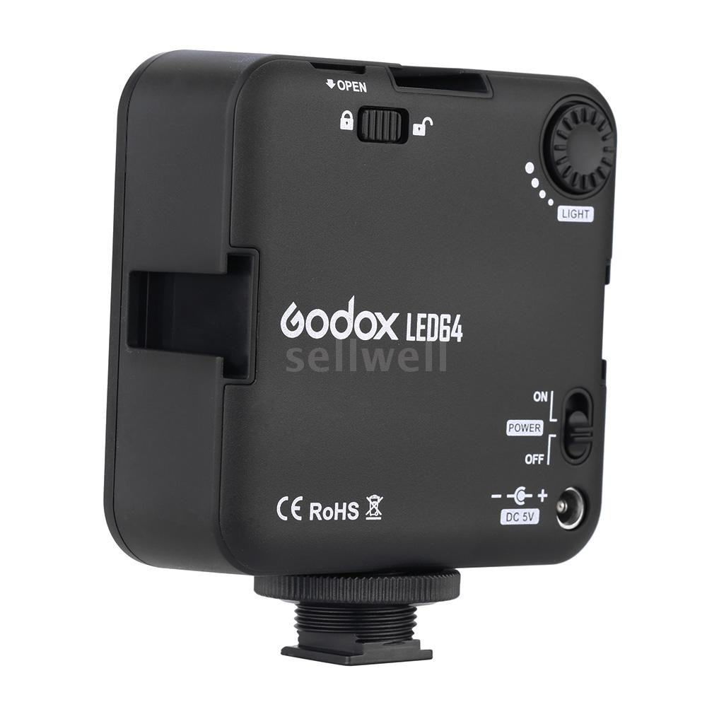 Đèn LED trợ sáng godox led64 cho Camera DSLR
