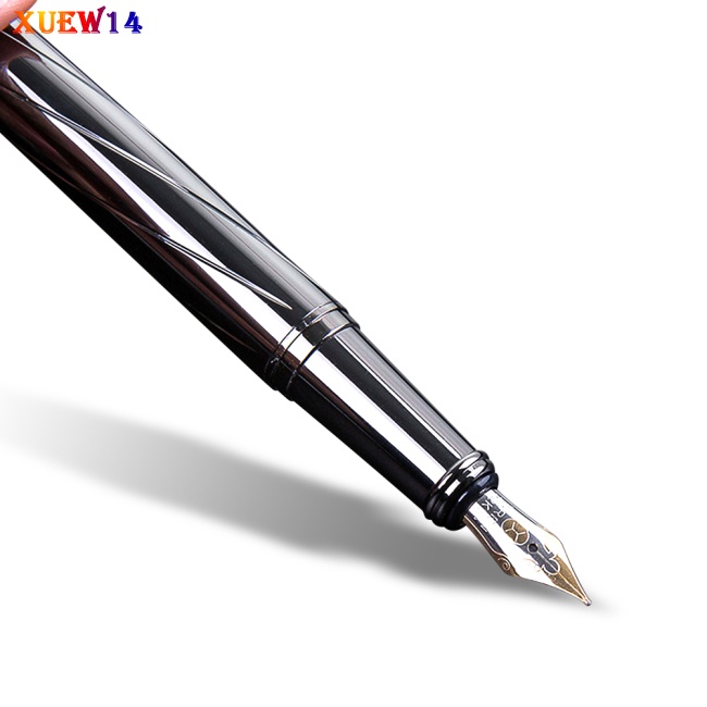 NG Silver-plated Fountain Pen 0.5mm Nib Metal Housing Sign Pen
