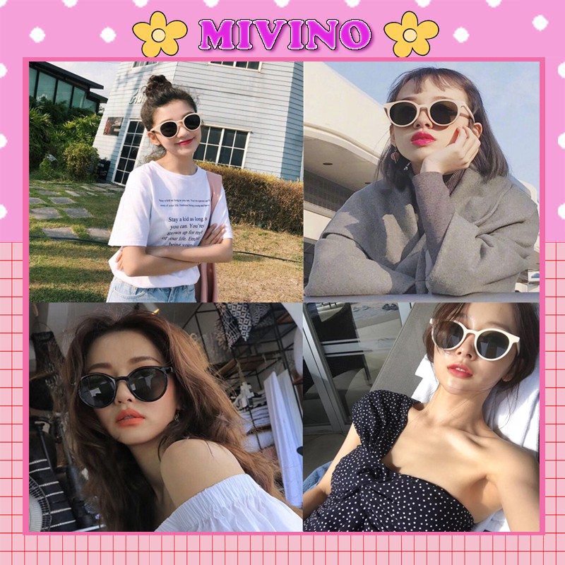 Kính râm Mivino mắt kính thời trang đi biển chống nắng cao cấp KM11