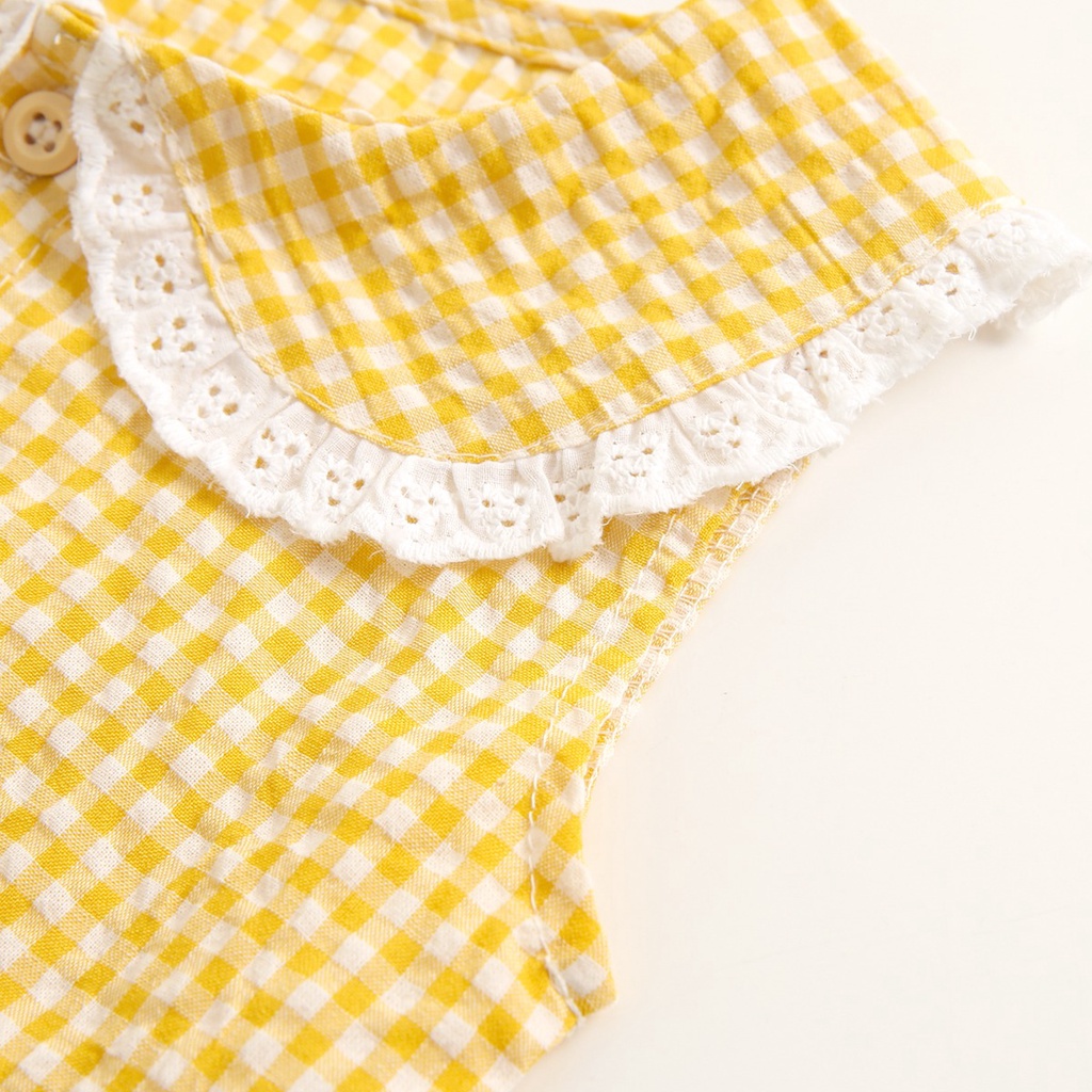 Áo liền thân Sanlutoz không tay phong cách công chúa thời trang mùa hè cho bé