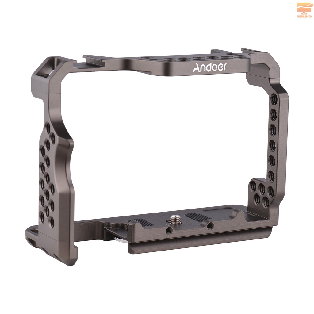 Andoer Aluminum Alloy Camera Cage Video Rig Replacement for Sony A7R III/ A7 II/ A7III