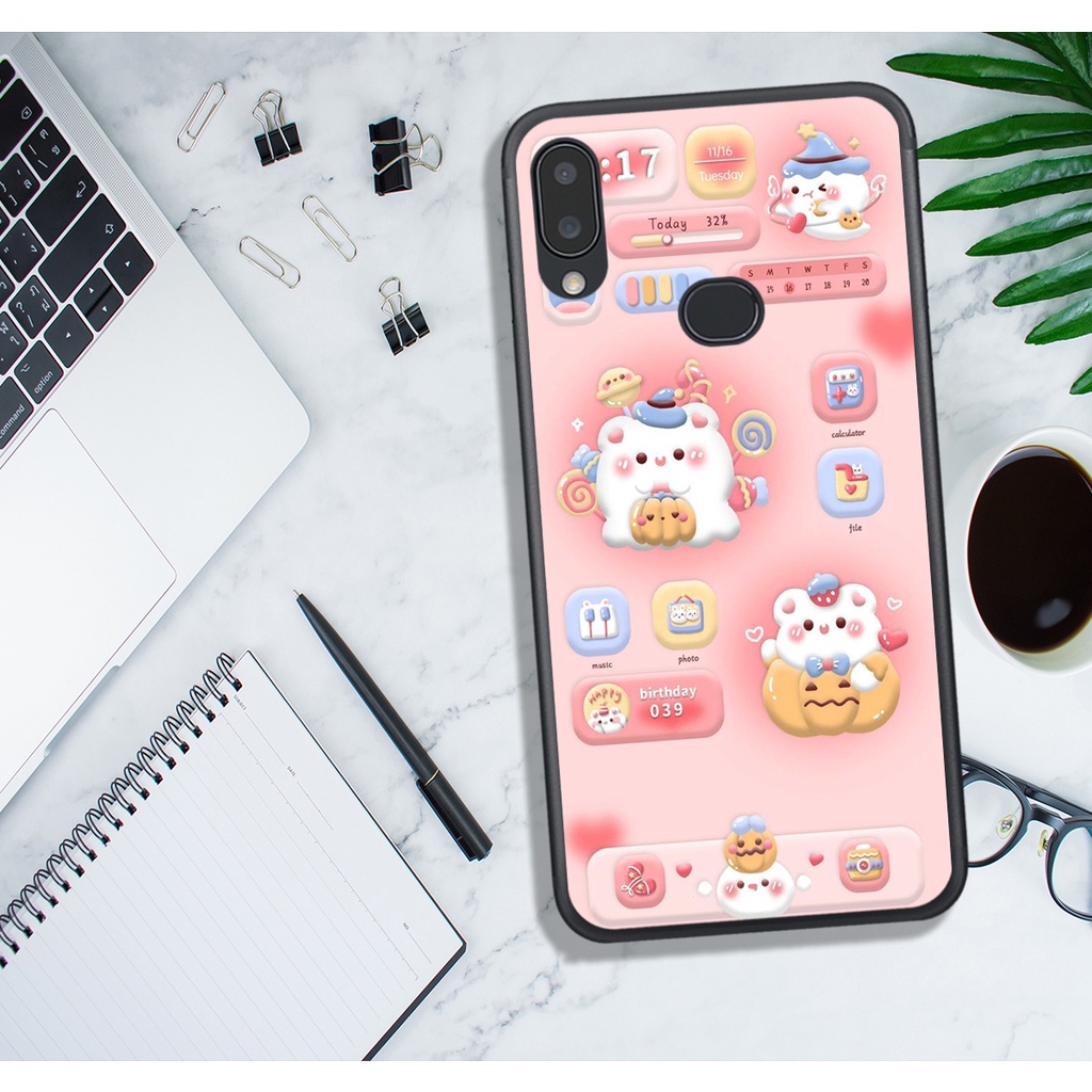 ỐP LƯNG SAMSUNG A10S - A11 - A20 - A30 - A20S - M20 - M30 , IN HÌNH GẤU NÂU CHOCOLATE ĐÁNG YÊU.