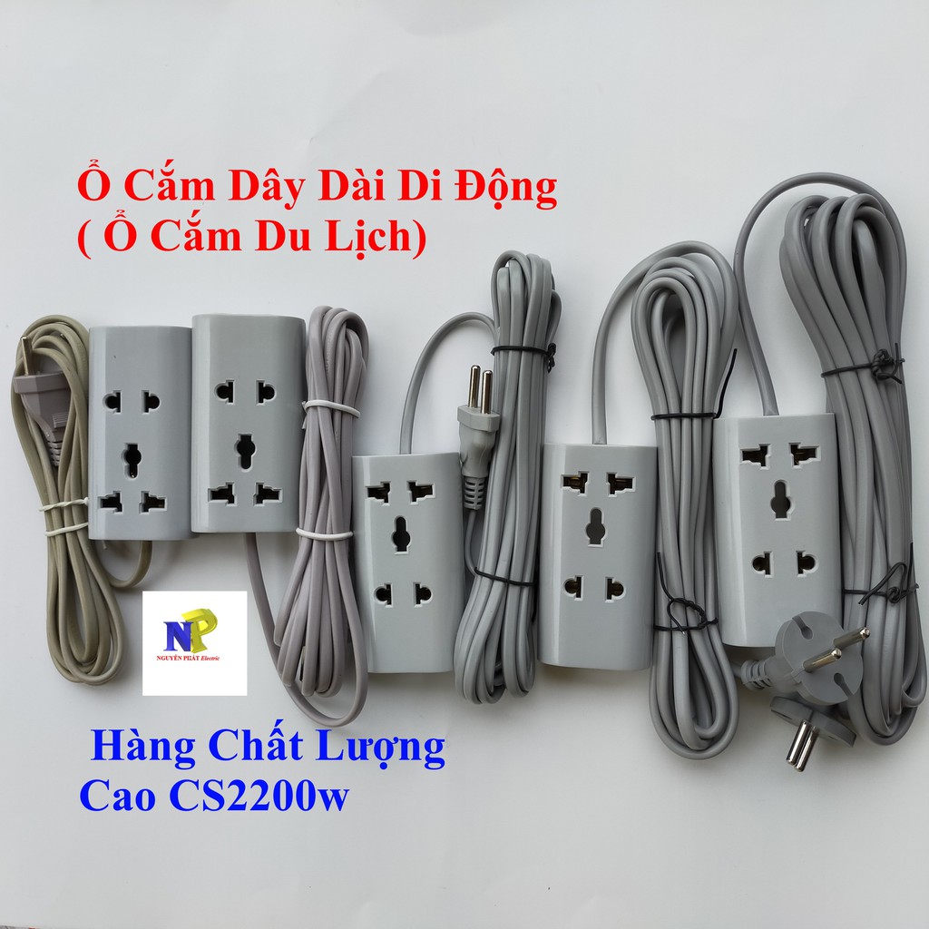 [PIPO] Ổ Cắm Dây Dài Di Động ( Ổ Cắm Du Lịch) - Hàng Chất Lượng Cao CS2200w