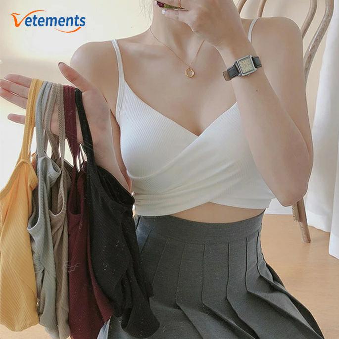 Áo Cổ Chữ V Đan Len Mềm Mại Thoáng Khí Thời Trang Mùa Hè Quyến Rũ Cho Nữ