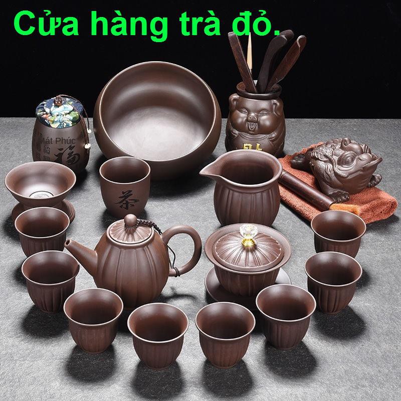 Yi Purple Sand Tea Set Home Geramic Gift Ore Mud Skill Cupnhà cửa đời sống1