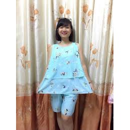 Bộ lanh bầu 2 tầng siêu đẹp, mềm mát