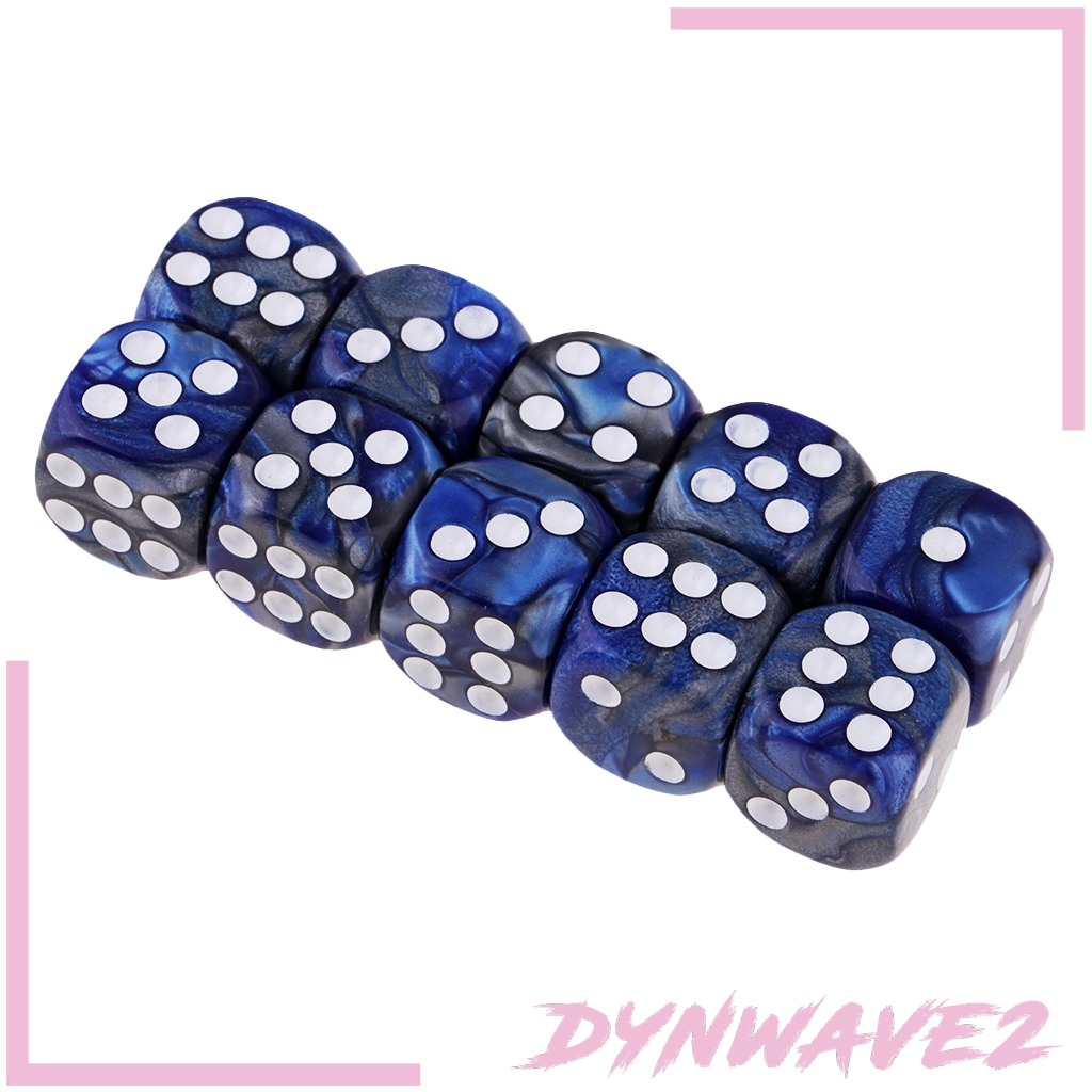 Xúc Xắc 6 Mặt Trong Suốt Dynwave2 (10 Viên) - 10 Viên)