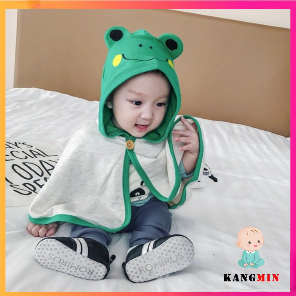 Áo chống nắng cho bé trai bé gái Kangmin kids,  quần áo choàng chống nắng cho bé trai bé gái Chất Cotton Da cá từ 8-18kg