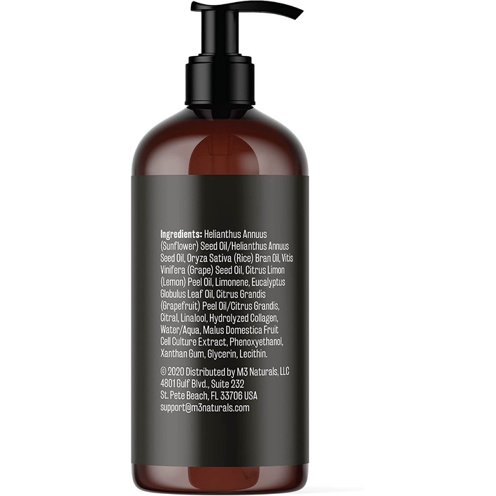 M3 Naturals Anti-Cellulite Massage Oil 240ml - Dầu massage ngăn ngừa và làm giảm tình trạng sần vỏ cam trên da