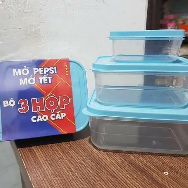 Bộ hộp nhựa (bộ 3 hộp)