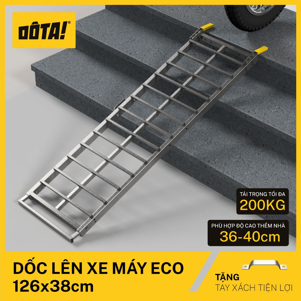 Dốc Lên Xe Máy (Cầu Dắt Xe Máy) DÔTA ECO 126x38CM