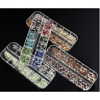 Đá làm Nail + Hộp Nhựa Chia Ngắn