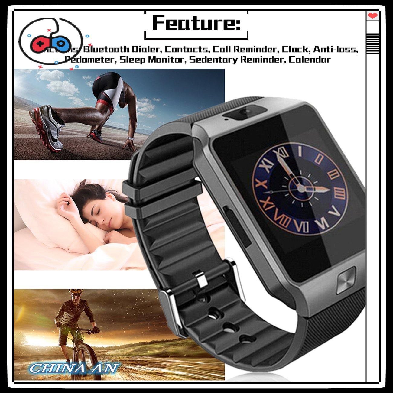 ⚡Hot sản phẩm/DZ09 Intelligent Wristwatch Phone Camera SIM TF GSM Multi Language