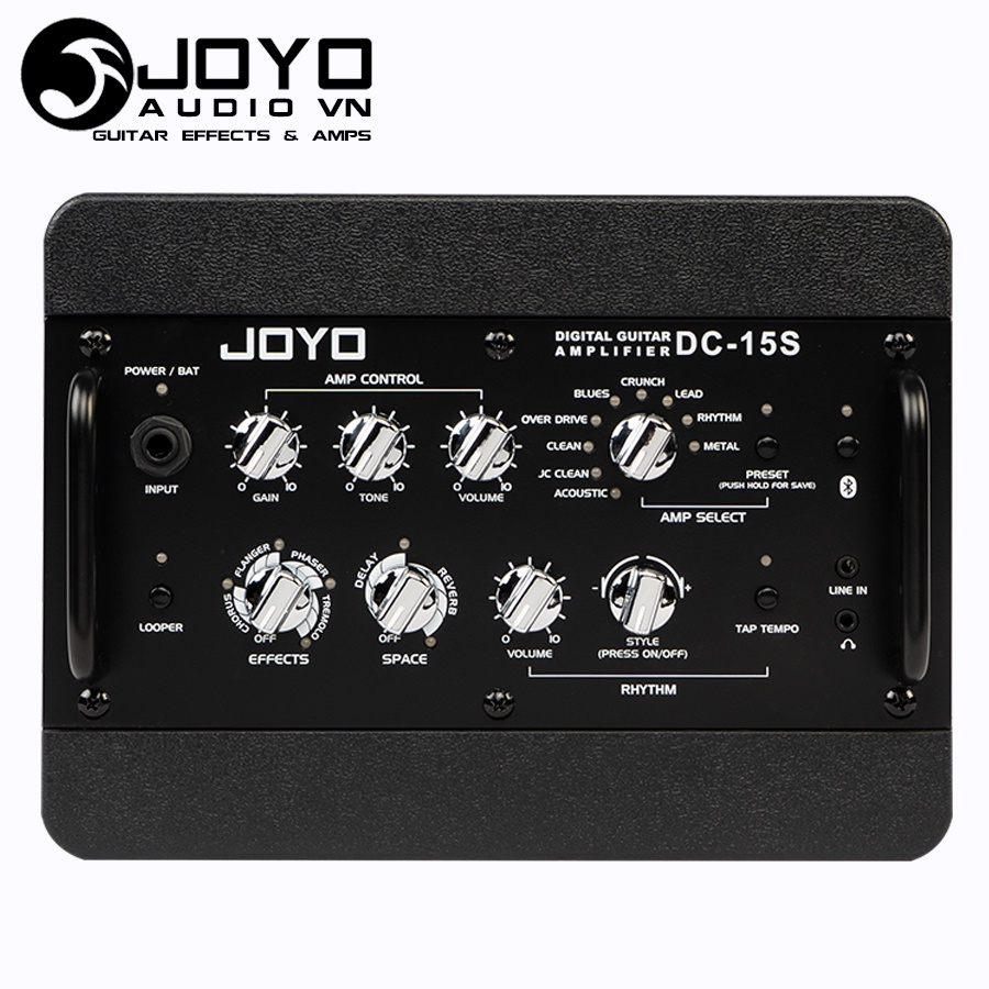 Joyo DC-15S - Loa Amplifier Guitar Bluetooth 4.0 Kèm Footswitch , Pin Sạc Tích Hợp