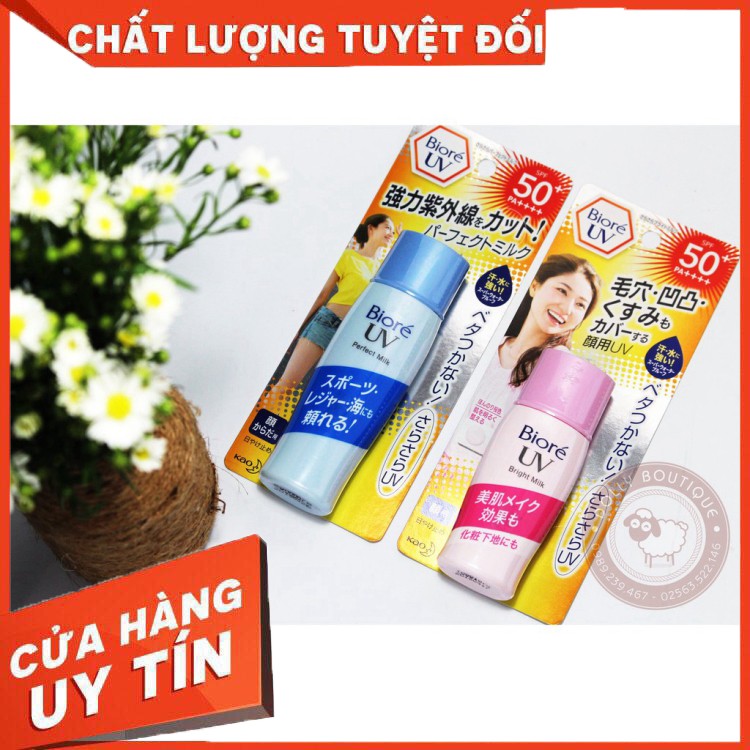 Sale sốc (chất lượng) Kem chống nắng Biore UV SPF50 _ hồng 30ml, xanh 40ml