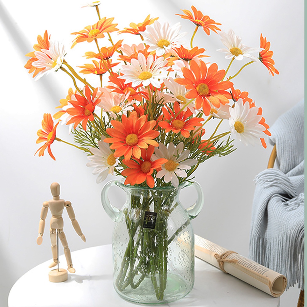 Epoch Bó Hoa Cúc Giả Bằng Lụa Dài Nhiều Màu Dùng Trang Trí Tiệc Cưới / Lễ Tình Nhân Diy