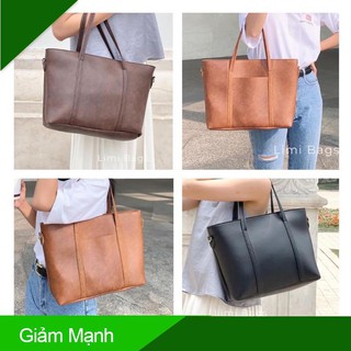 [ Hàng Hot ] Túi Xách Tay Nữ Thời Trang FANCY BAGS - Đựng Laptop 15 - 16 inch - Túi Da Bản To LIMI BAGS