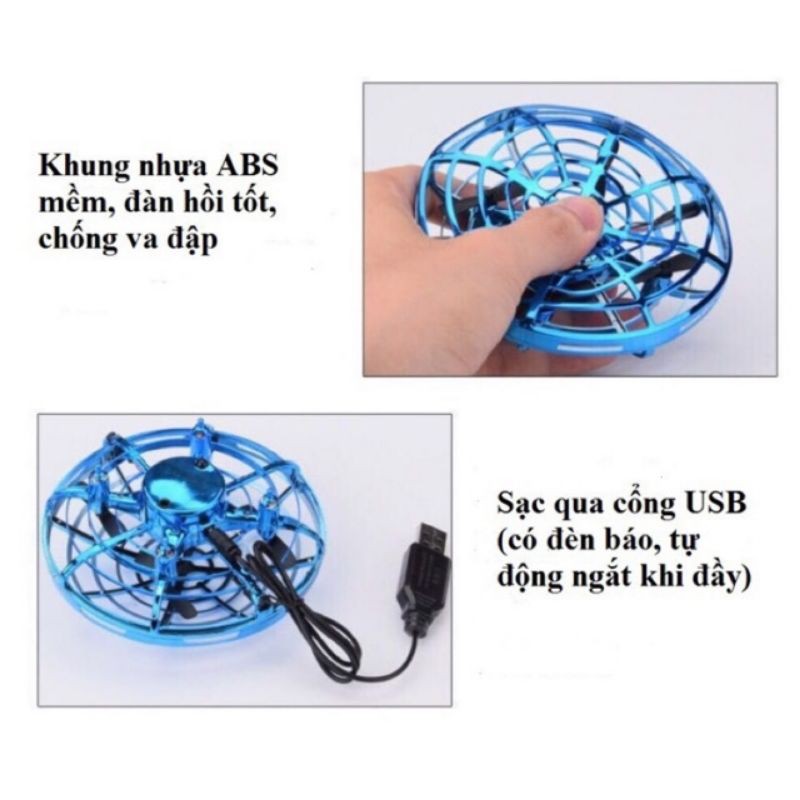 [Mã LIFEXANH03 giảm 10% đơn 500K] Đĩa bay UFO cảm ứng hồng ngoại thông minh cho bé