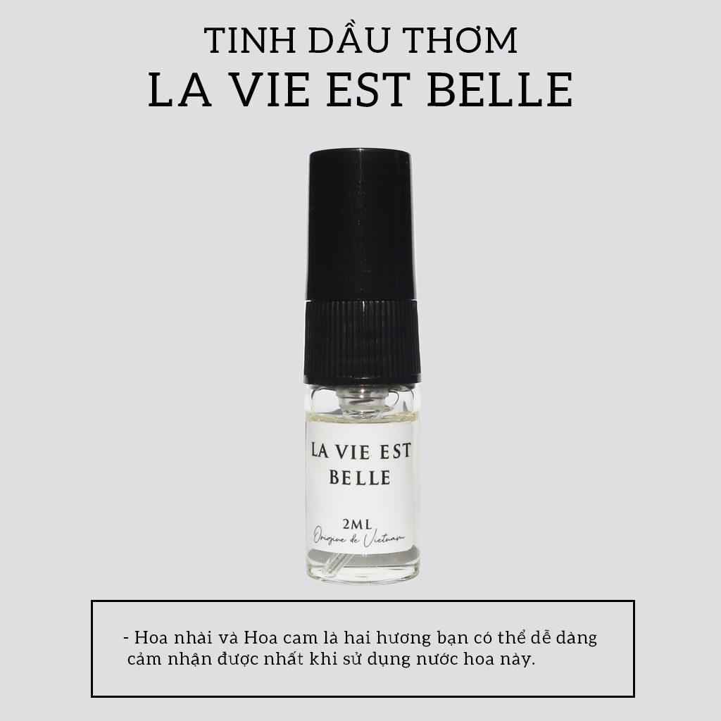 Tinh Dầu Thơm Code Deco La Vie est Belle L'Éclat L'Eau de Toilette 2ml, Ngọt Ngào, Thơm Mát