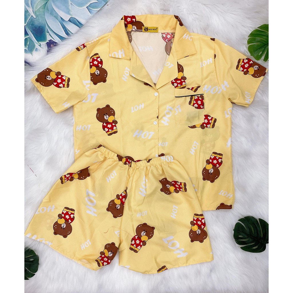 Đồ Bộ Pijama Kate Thái - Ko Viền Form Dưới 58kg