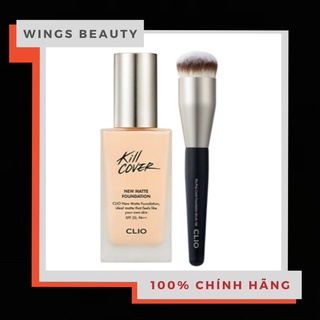 Clio - kem nền lì mịn kill cover new matte foundation spf20/pa+++