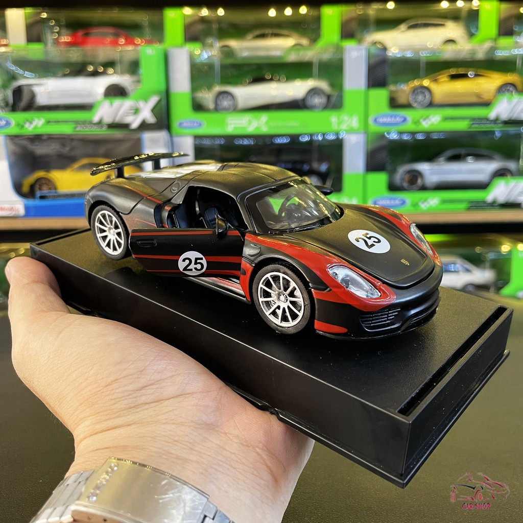 Mô hình xe ô tô Porsche 918 Martini tỉ lệ 1:32 màu đen