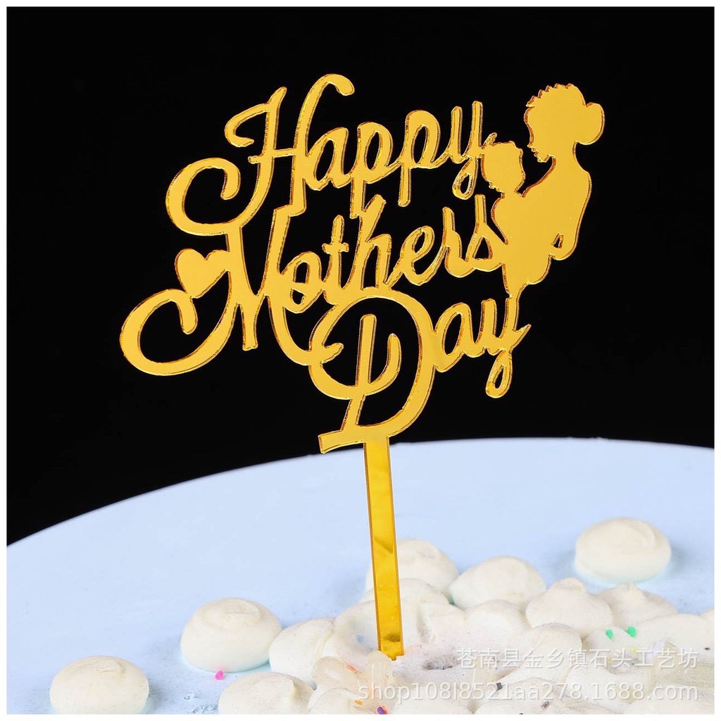 Phụ Kiện Trang Trí Bánh Sinh Nhật Bánh Kem - Combo 10 chiếc Meka mother day