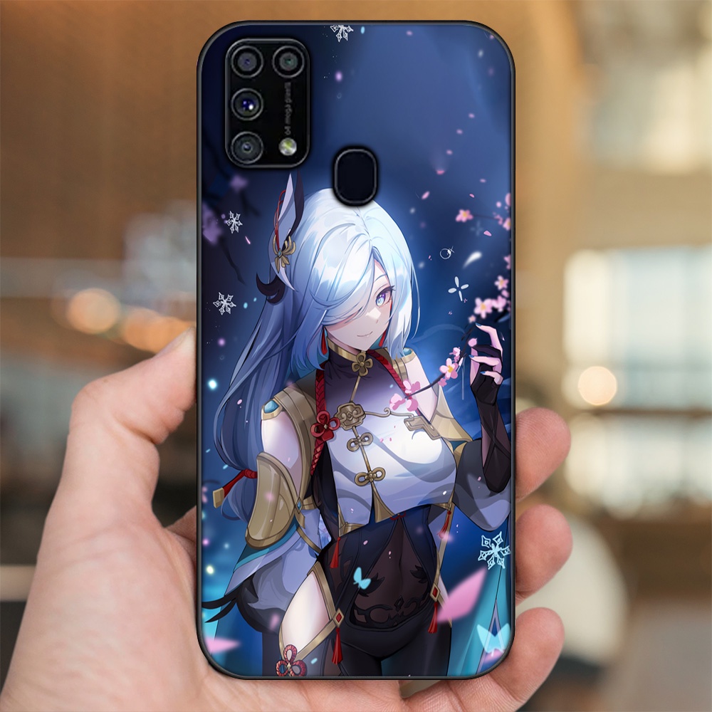 Ốp lưng Samsung M31 viền đen in hình Shenhe Genshin Impact