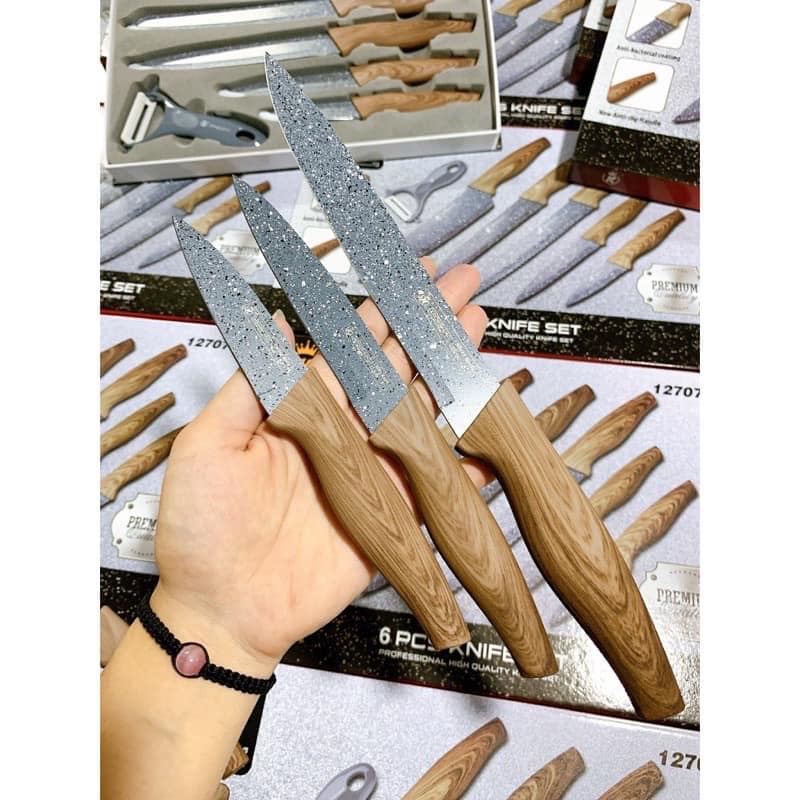 BỘ 6 DAO LÀM BẾP HÃNG KITCHEN- KING - KNIFE SET 6 PCS