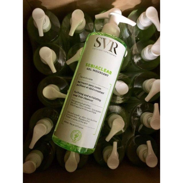 SỮA RỬA MẶT SVR Sebiaclear Gel Moussant 400ml
- hợp với da dầu mụn, nhạy cảm, hỗn hợp