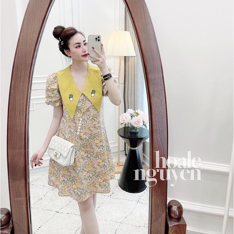 [Siêu Hot] Váy Hoa Dáng Suông Tay Phồng , Đầm Dáng Suông Tay Cộc Siêu Xinh Có Ảnh Thật Kèm Video | BigBuy360 - bigbuy360.vn