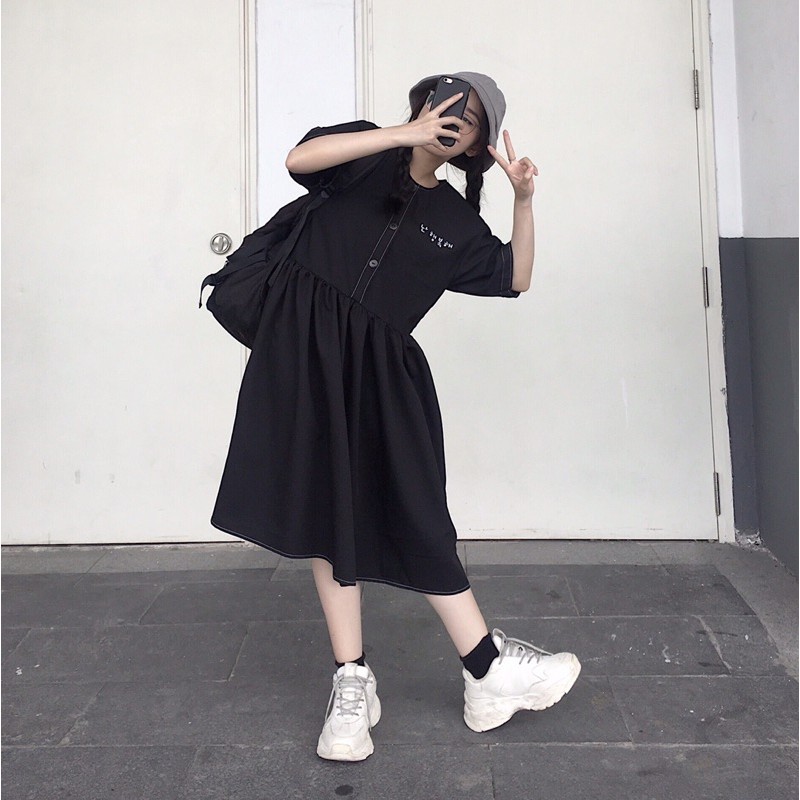 [Mã FAGREEN1505 giảm tới 30K đơn 99K] Đầm viền, viền thêu chữ Hàn | BigBuy360 - bigbuy360.vn