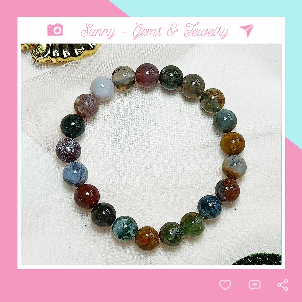 Vòng tay phong thủy nữ cao cấp tự nhiên may mắn nhiều màu hợp mệnh SUNNY JEWELRY