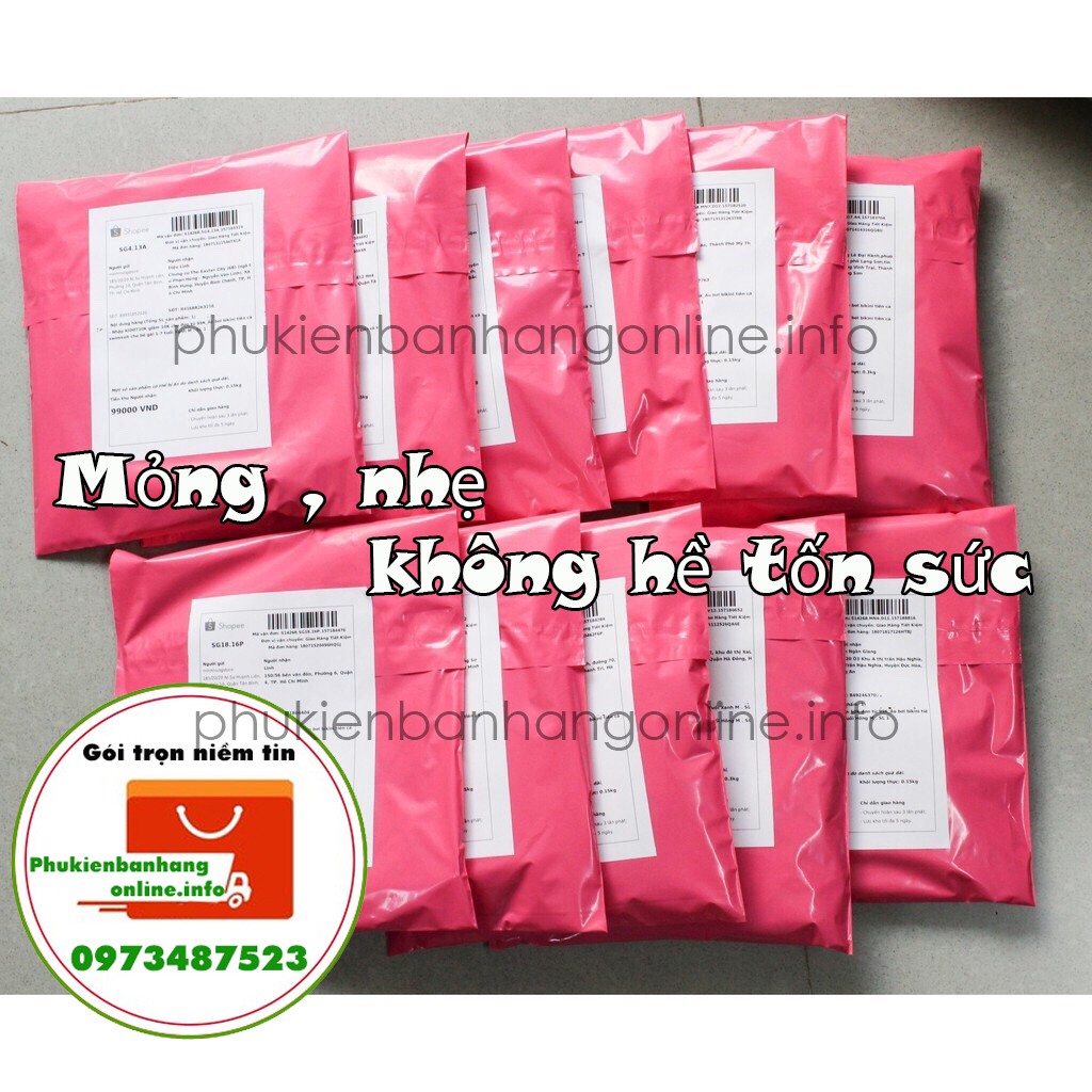 [RẺ NHẤT SHOPEE] Túi Đóng Hàng Niêm Phong Tự Dính KT 20X35cm Đóng Gói Quần Áo, Phụ Kiện 1-2 Sản Phẩm -T5