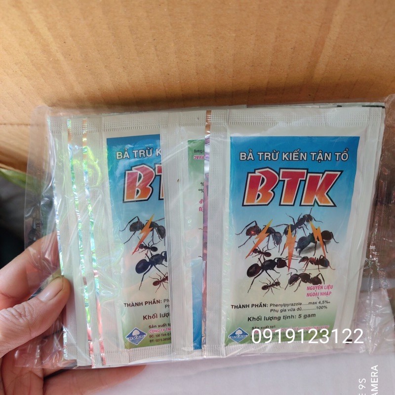 10 gói Bả trừ kiến tận tổ BTK
