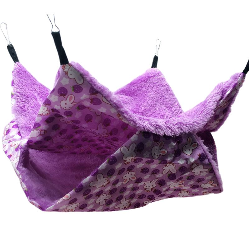 Võng Treo Hai Lớp Giữ Ấm Mùa Đông Cho Thú Cưng Nhỏ