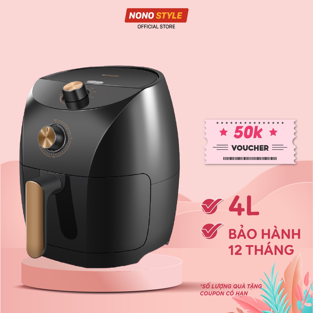 [Mã ELHADEV giảm 4% đơn 300K] Nồi Chiên Không Dầu BIYI AF611 4L 1400W - Bảo Hành 12 Tháng