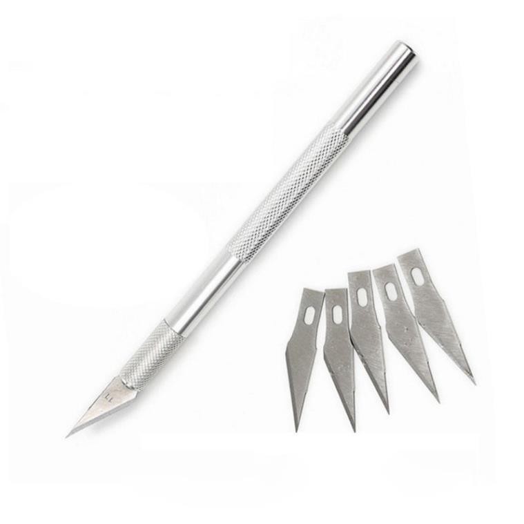 Bộ Dao Khắc Đa Năng, Điêu Khắc Gỗ Nghệ Thuật Cán Nhôm Dài 14cm ❤️freeship❤️