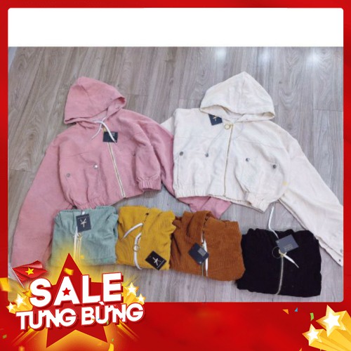 -HÀNG NHẬP KHẨU Hot trend 2020. Áo Khoác Nữ Lửng Nhung Gân Tăm Túi Phối Nút Thời Trang.Hàng Có Sẵn Liên hệ mua hàng 084.
