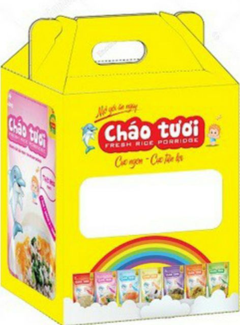 Combo 10 gói 10 vị cháo gói tươi Cây thị và Sài Gòn FOOD
