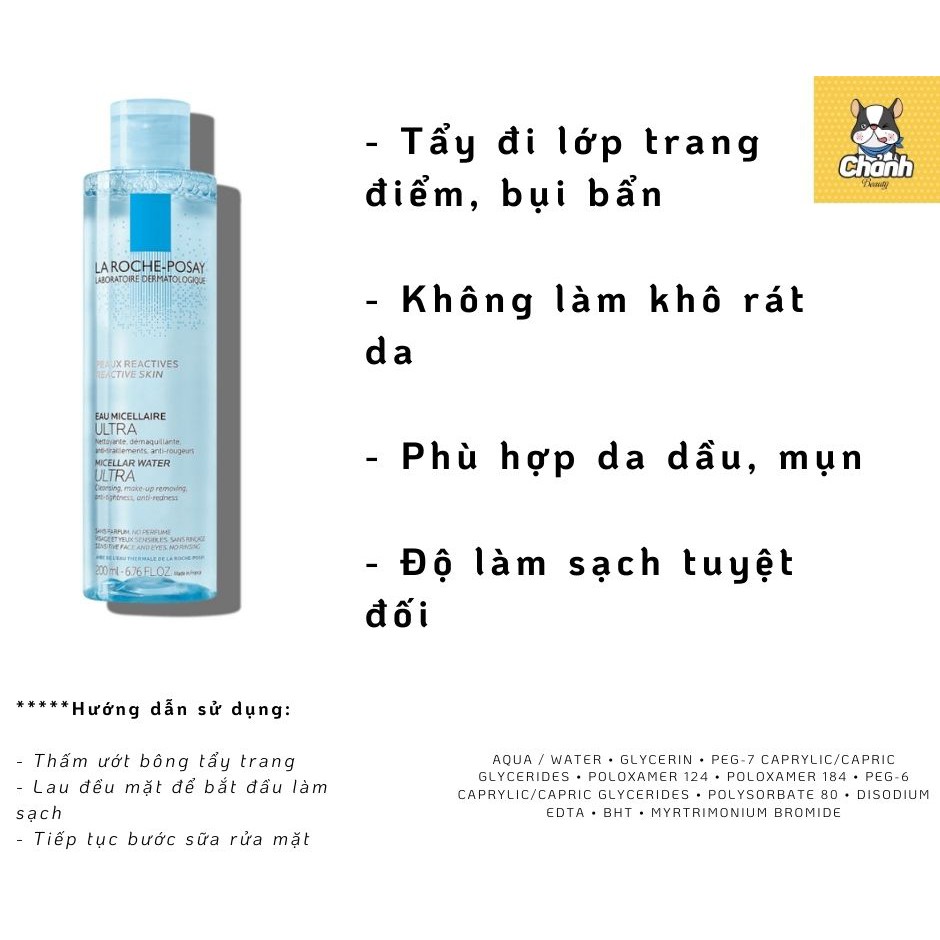 Nước Tẩy Trang La Roche-Posay 200ml