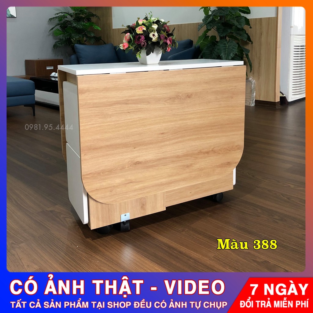 BÀN ĂN THÔNG MINH GẤP GỌN 4 GHẾ 🔸Dài 1.4m x Rộng 0.8m (HÀNG SẴN)