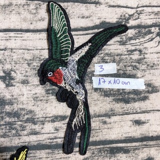 sticker hình thêu chim cảnh (ko keo)