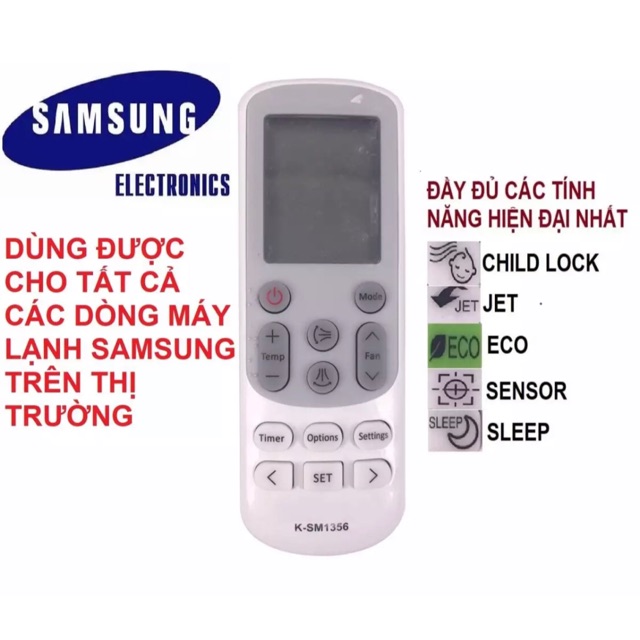Điều khiển điều hoà samsung đa năng vào nhiều dòng điều hoà samsung