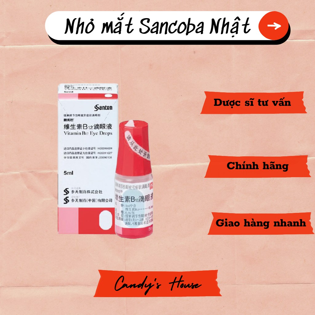 - Nước nhỏ mắt Sancoba nội địa Nhật Bản