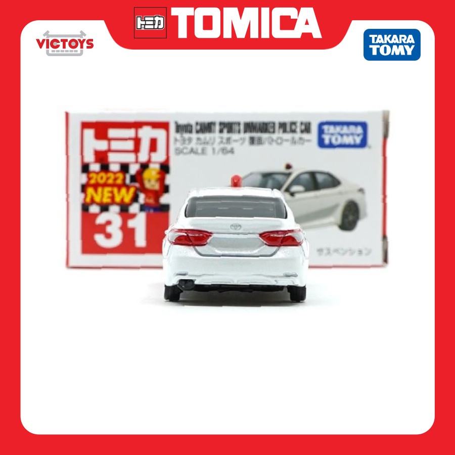 Xe mô hình Tomica No.31 Toyota Camry Sports Unmarked Police Car 173359 Fullbox Chính Hãng Takara Tomy - Victoys