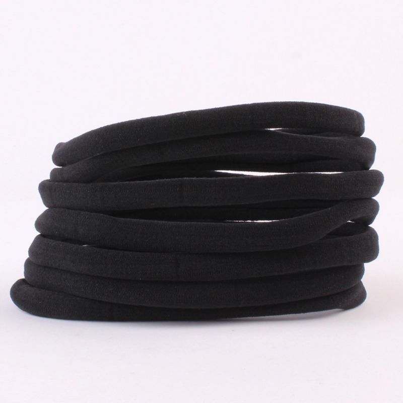 Băng Đô Cài Tóc Co Giãn Màu Kẹo Trơn Xinh Xắn Cho Bé Gái