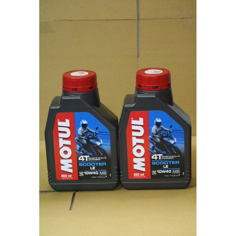 Combo 2 chai motul scooter le - 10w40 - 800ml