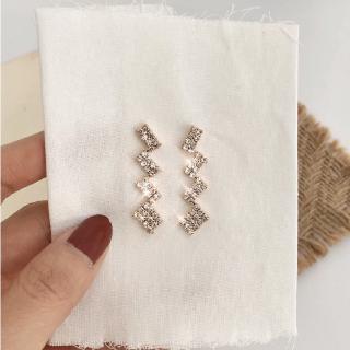 Long earrings female designs sparkling lovely